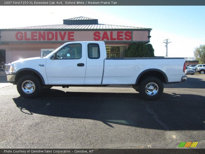 Oxford White / Medium Prairie Tan 1997 Ford F150 XL Extended Cab 4x4