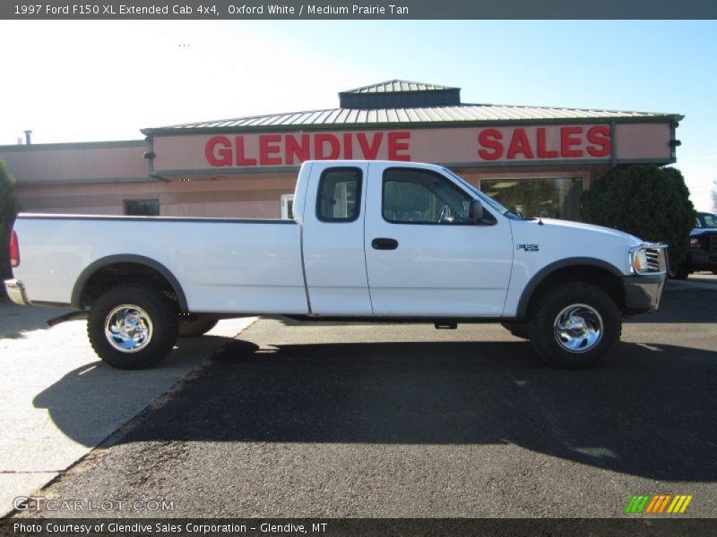 Oxford White / Medium Prairie Tan 1997 Ford F150 XL Extended Cab 4x4