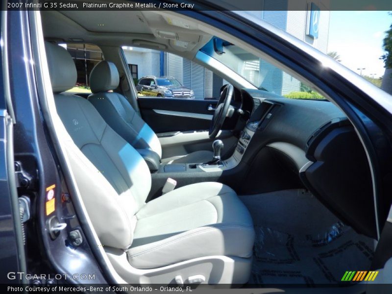 Platinum Graphite Metallic / Stone Gray 2007 Infiniti G 35 Sedan