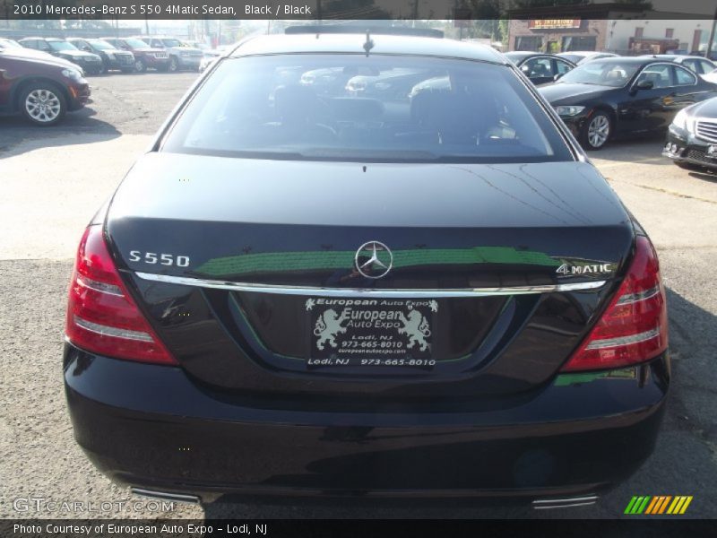 Black / Black 2010 Mercedes-Benz S 550 4Matic Sedan
