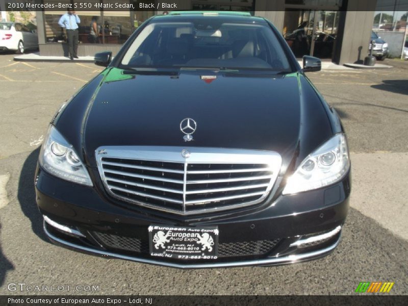 Black / Black 2010 Mercedes-Benz S 550 4Matic Sedan