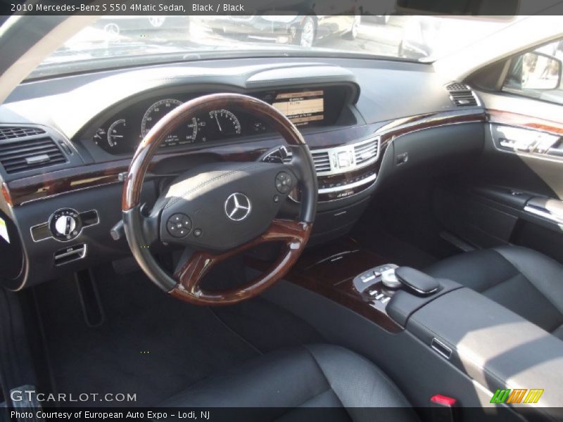 Black / Black 2010 Mercedes-Benz S 550 4Matic Sedan