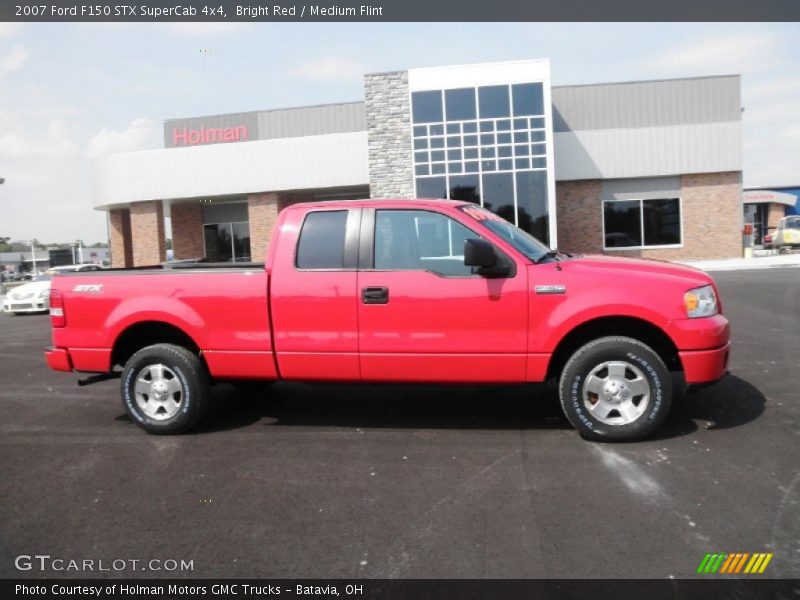 Bright Red / Medium Flint 2007 Ford F150 STX SuperCab 4x4