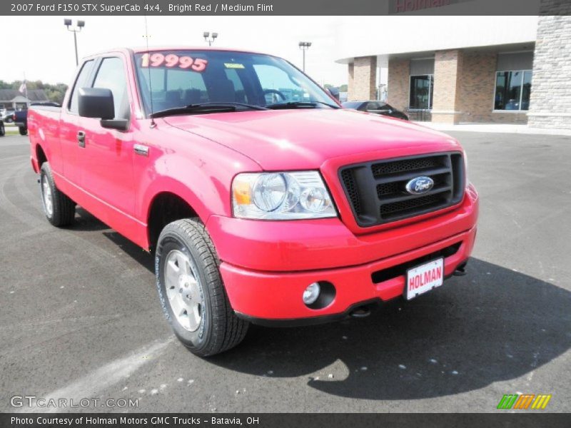 Bright Red / Medium Flint 2007 Ford F150 STX SuperCab 4x4