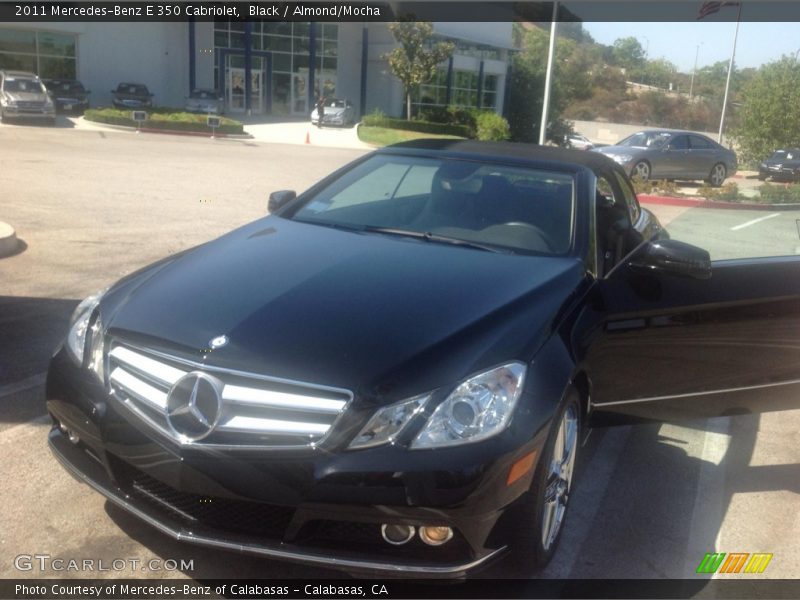 Black / Almond/Mocha 2011 Mercedes-Benz E 350 Cabriolet