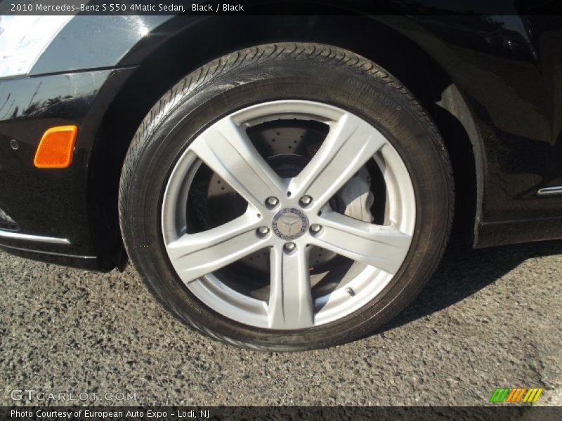 Black / Black 2010 Mercedes-Benz S 550 4Matic Sedan
