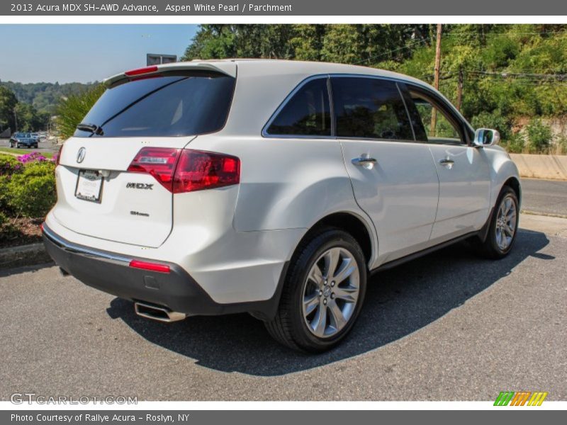 Aspen White Pearl / Parchment 2013 Acura MDX SH-AWD Advance