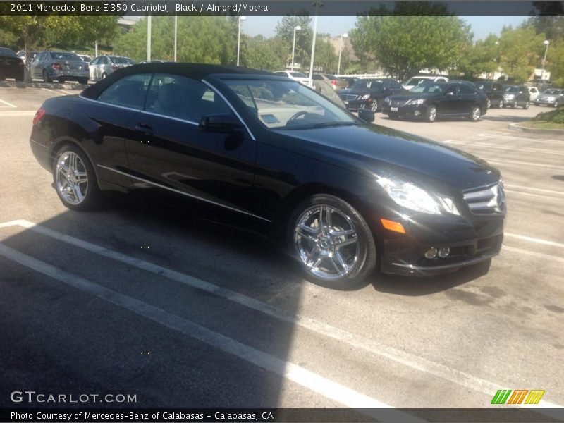 Black / Almond/Mocha 2011 Mercedes-Benz E 350 Cabriolet