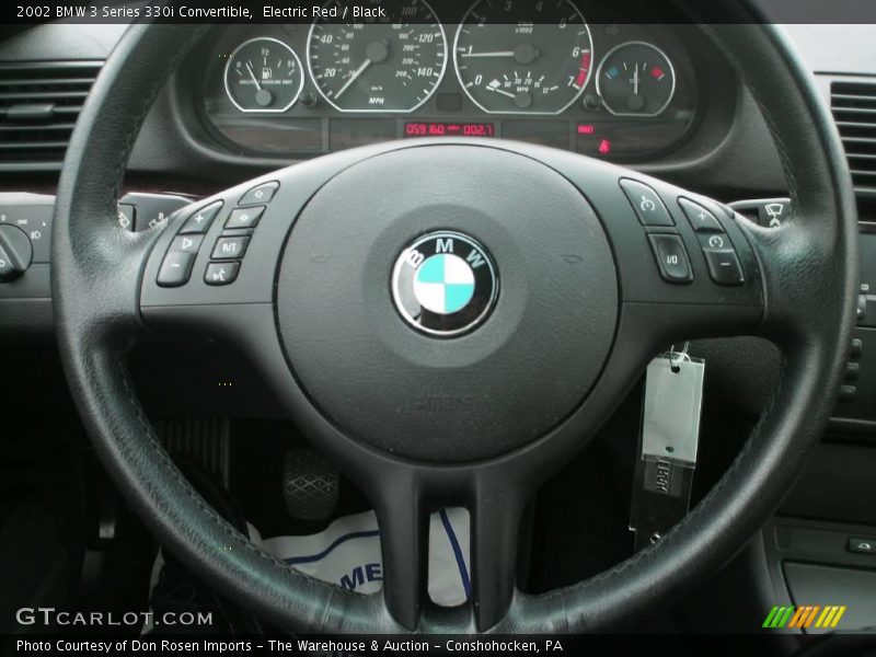 Electric Red / Black 2002 BMW 3 Series 330i Convertible