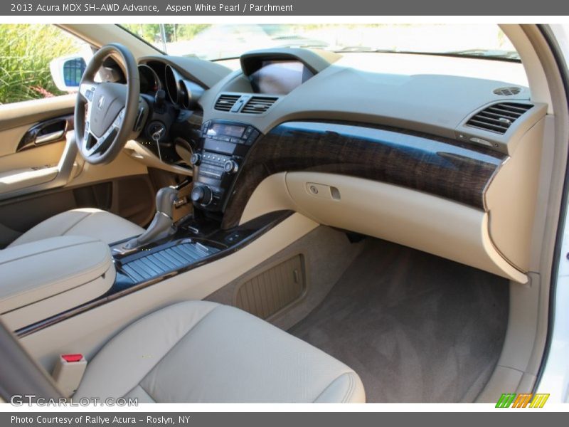 Aspen White Pearl / Parchment 2013 Acura MDX SH-AWD Advance