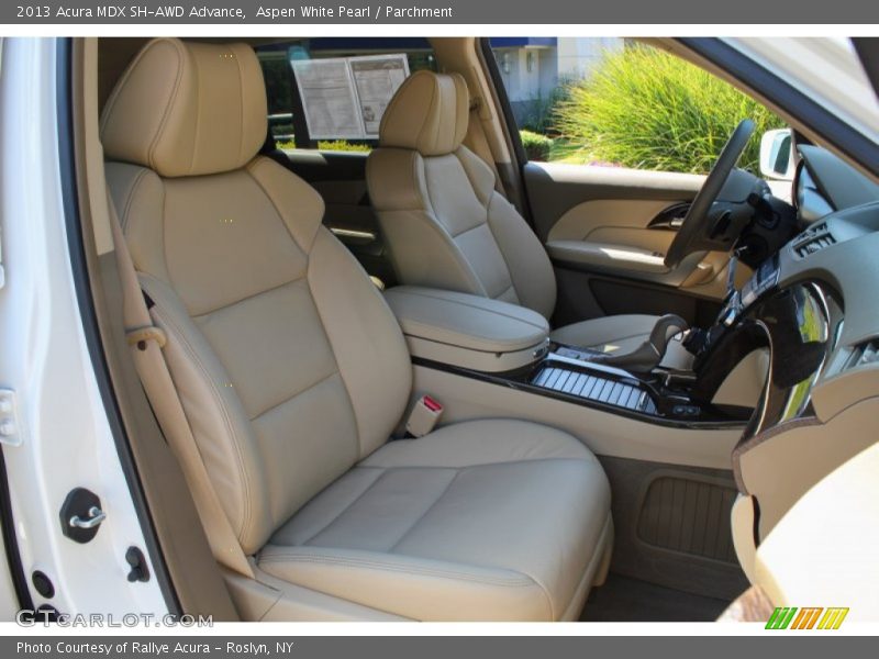 Aspen White Pearl / Parchment 2013 Acura MDX SH-AWD Advance