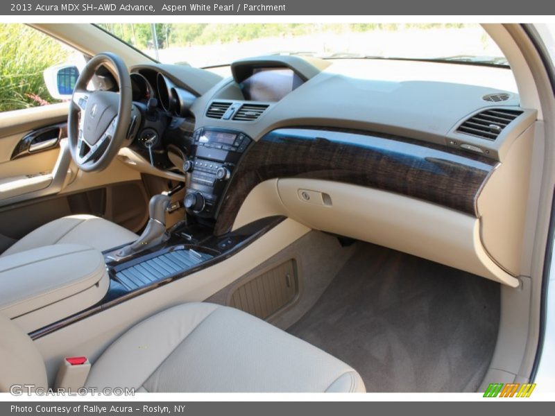 Aspen White Pearl / Parchment 2013 Acura MDX SH-AWD Advance
