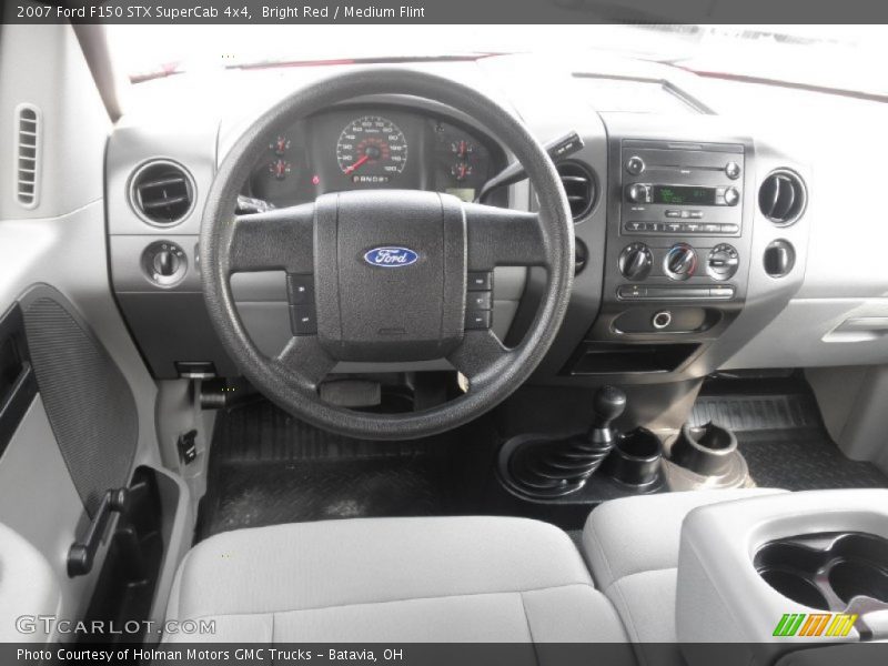 Bright Red / Medium Flint 2007 Ford F150 STX SuperCab 4x4