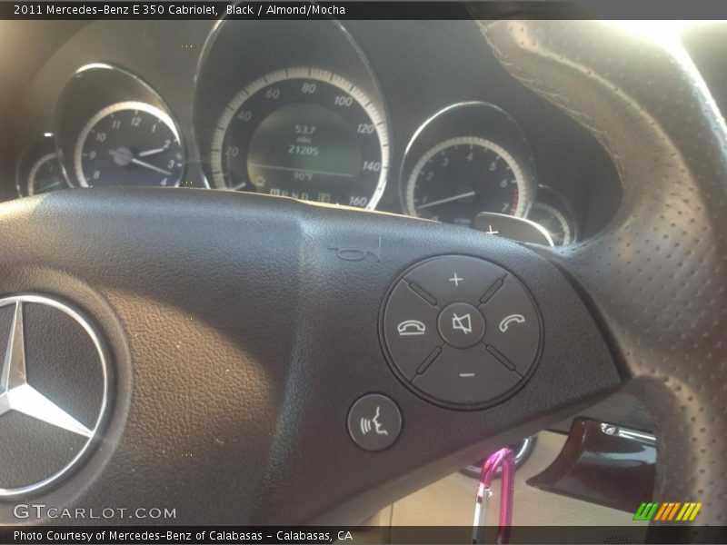 Black / Almond/Mocha 2011 Mercedes-Benz E 350 Cabriolet