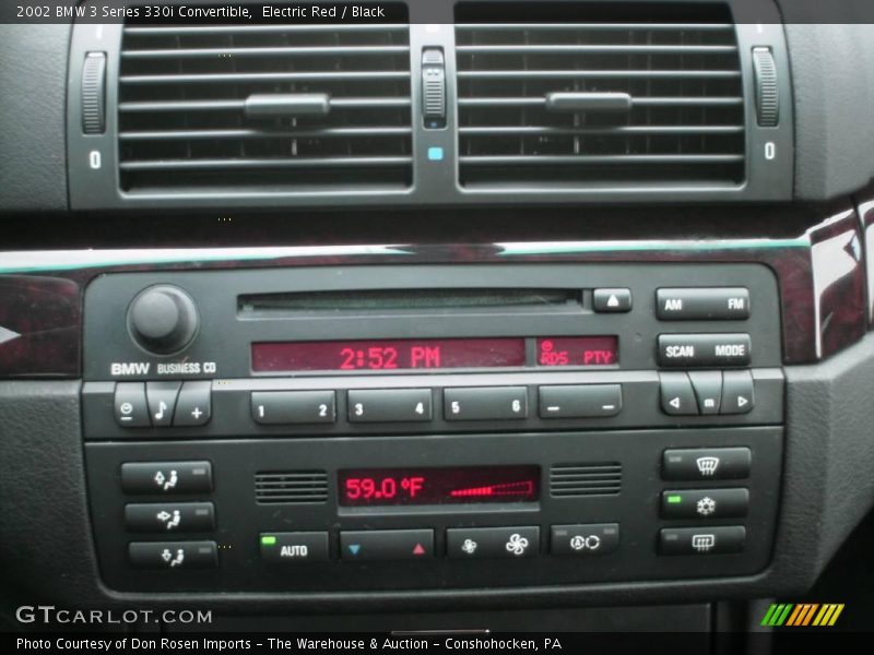 Electric Red / Black 2002 BMW 3 Series 330i Convertible