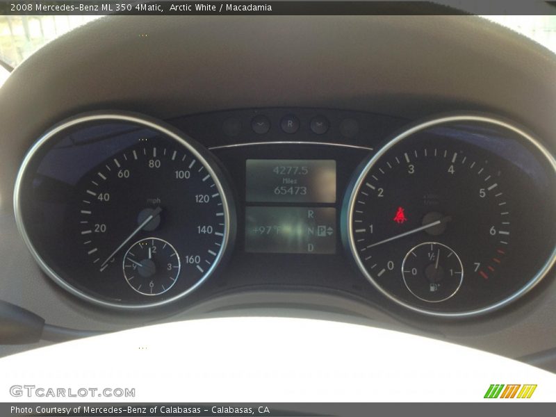 Arctic White / Macadamia 2008 Mercedes-Benz ML 350 4Matic
