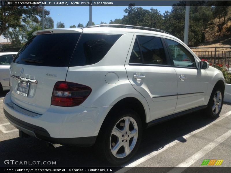 Arctic White / Macadamia 2008 Mercedes-Benz ML 350 4Matic