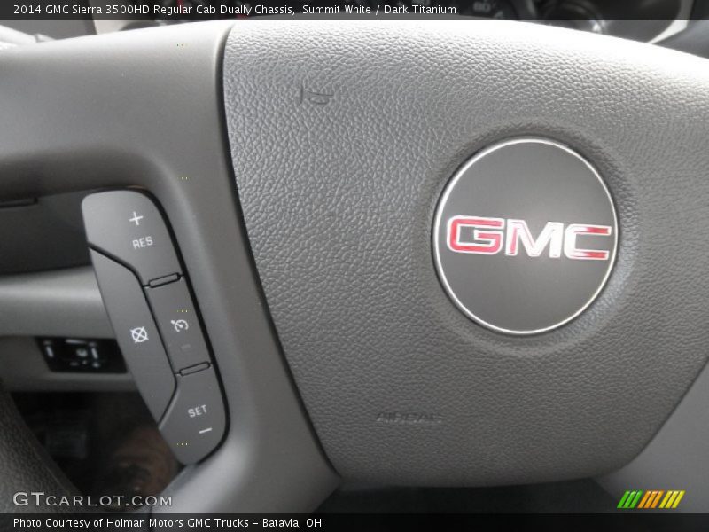 Summit White / Dark Titanium 2014 GMC Sierra 3500HD Regular Cab Dually Chassis