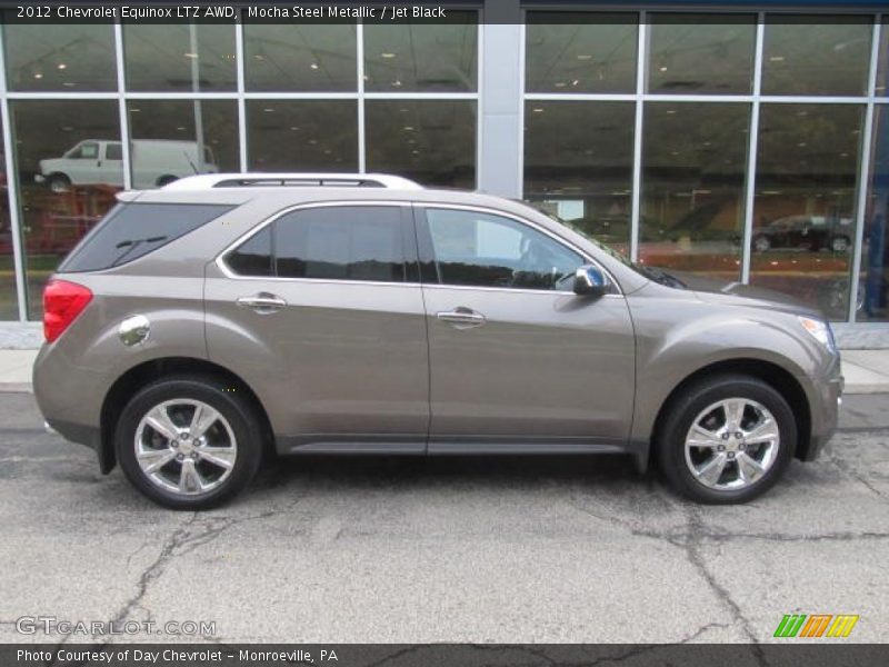 Mocha Steel Metallic / Jet Black 2012 Chevrolet Equinox LTZ AWD