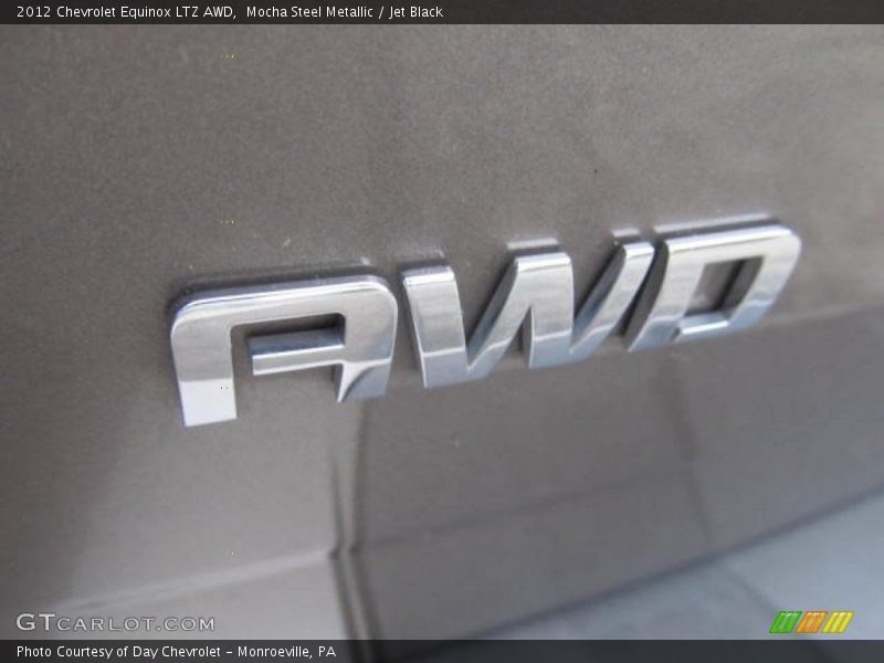 Mocha Steel Metallic / Jet Black 2012 Chevrolet Equinox LTZ AWD