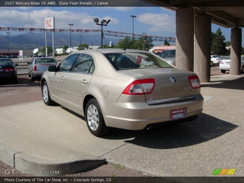 Dune Pearl Metallic / Camel 2007 Mercury Milan V6 AWD