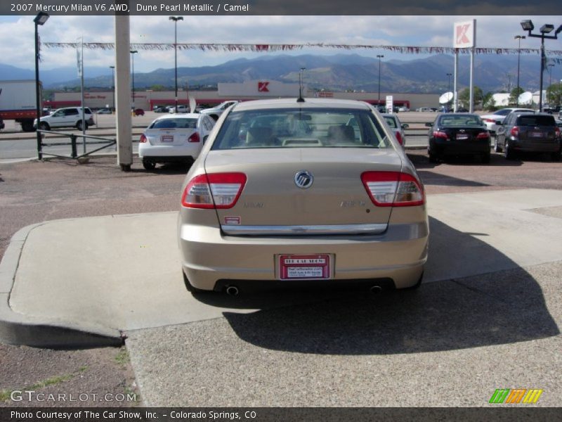 Dune Pearl Metallic / Camel 2007 Mercury Milan V6 AWD