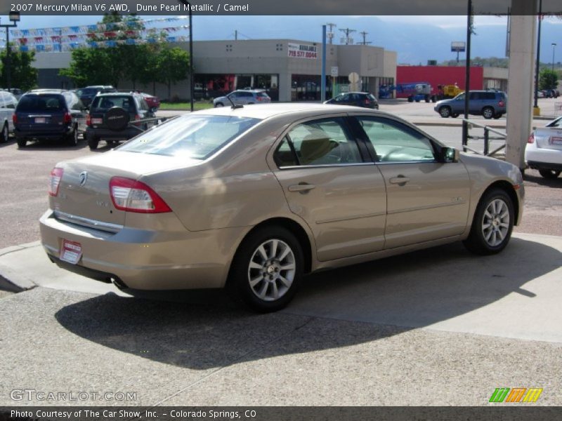Dune Pearl Metallic / Camel 2007 Mercury Milan V6 AWD