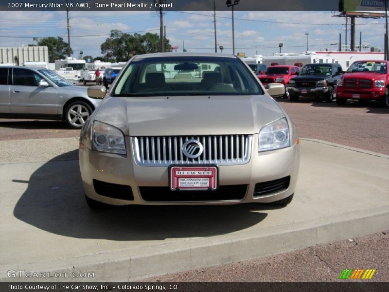 Dune Pearl Metallic / Camel 2007 Mercury Milan V6 AWD