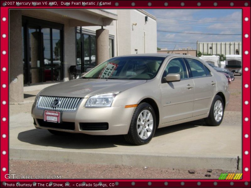 Dune Pearl Metallic / Camel 2007 Mercury Milan V6 AWD