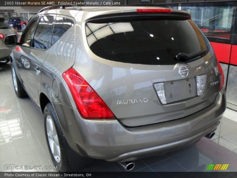 Polished Pewter Metallic / Cafe Latte 2003 Nissan Murano SE AWD