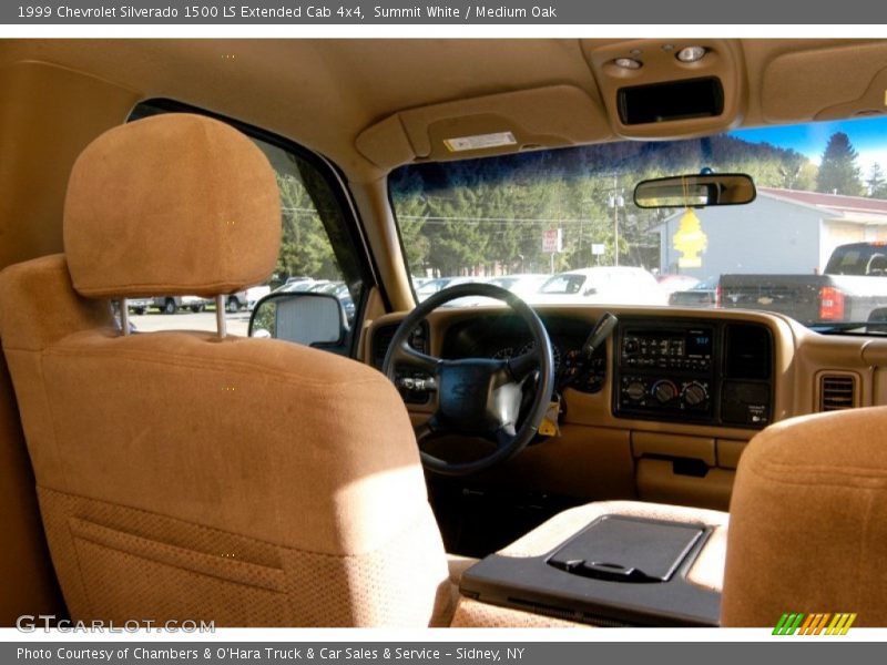 Summit White / Medium Oak 1999 Chevrolet Silverado 1500 LS Extended Cab 4x4