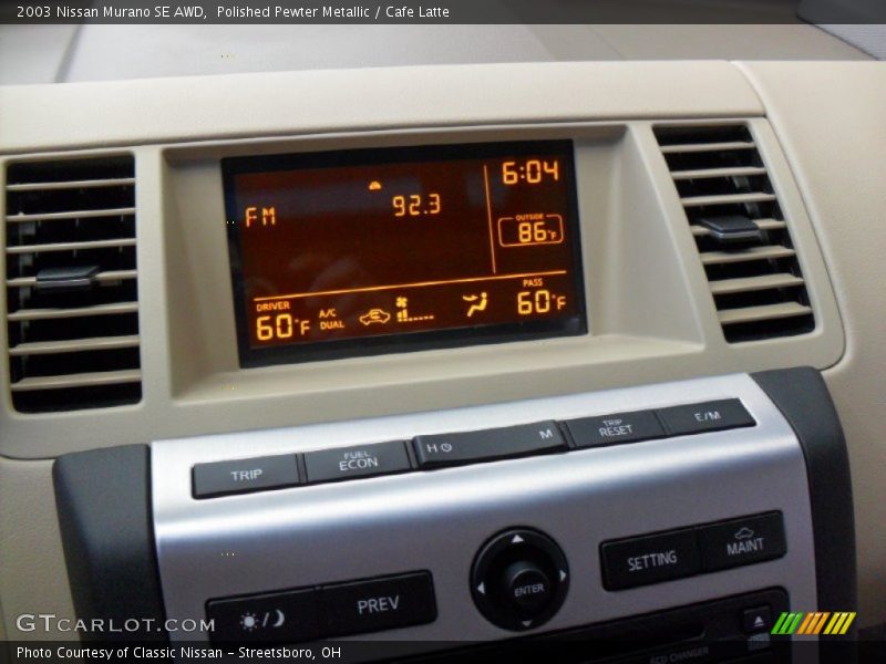 Polished Pewter Metallic / Cafe Latte 2003 Nissan Murano SE AWD