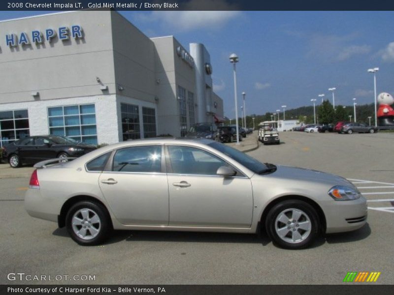 Gold Mist Metallic / Ebony Black 2008 Chevrolet Impala LT