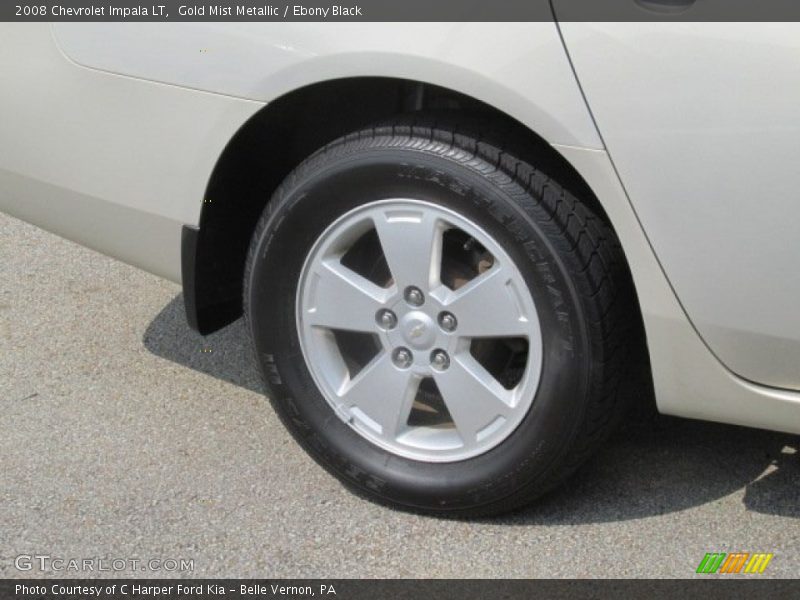 Gold Mist Metallic / Ebony Black 2008 Chevrolet Impala LT
