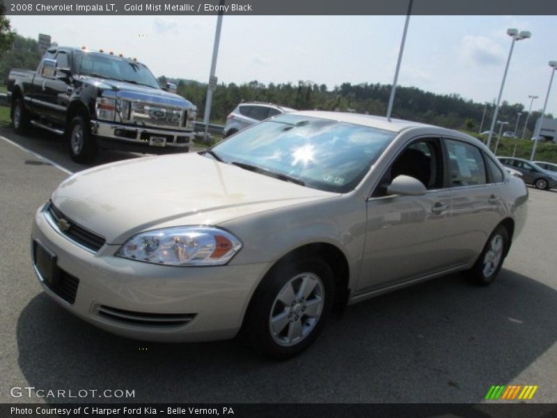 Gold Mist Metallic / Ebony Black 2008 Chevrolet Impala LT