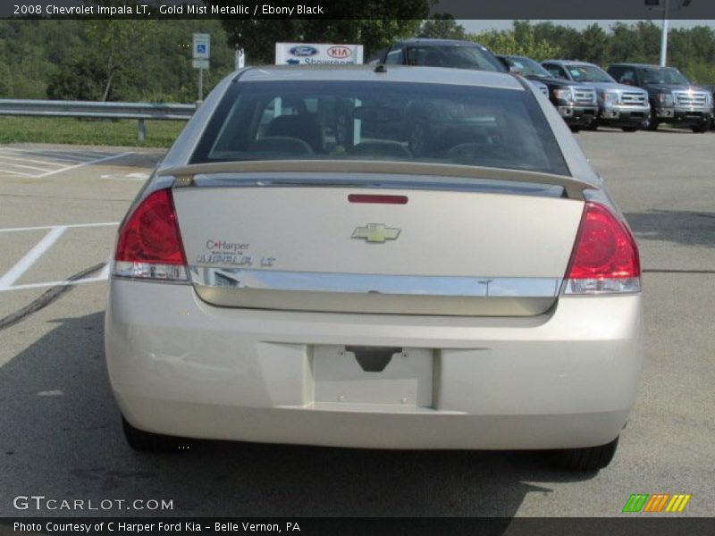 Gold Mist Metallic / Ebony Black 2008 Chevrolet Impala LT