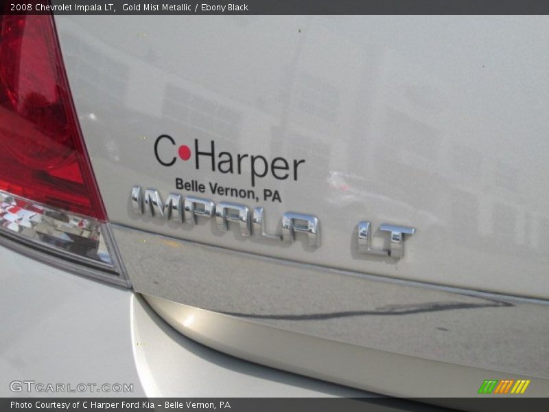 Gold Mist Metallic / Ebony Black 2008 Chevrolet Impala LT