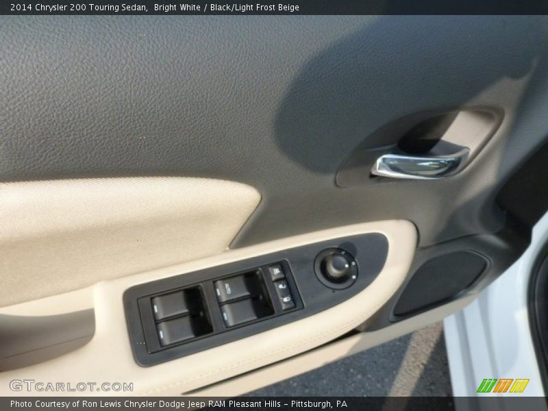Bright White / Black/Light Frost Beige 2014 Chrysler 200 Touring Sedan