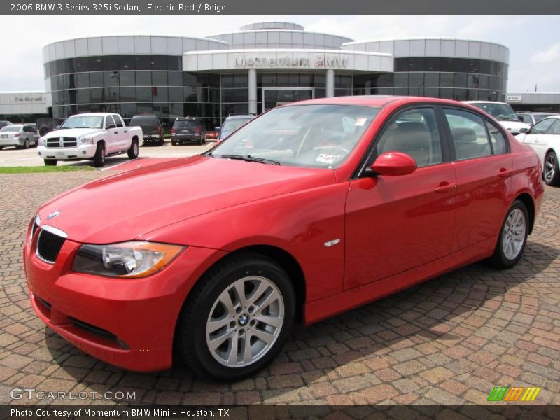 Electric Red / Beige 2006 BMW 3 Series 325i Sedan