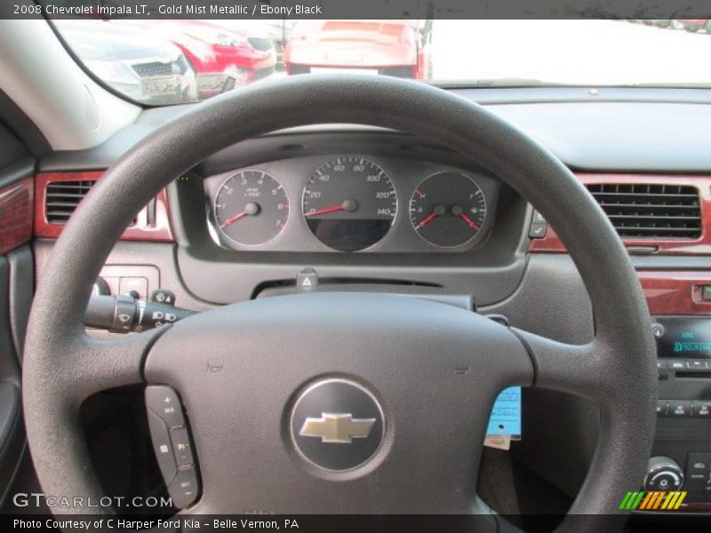 Gold Mist Metallic / Ebony Black 2008 Chevrolet Impala LT