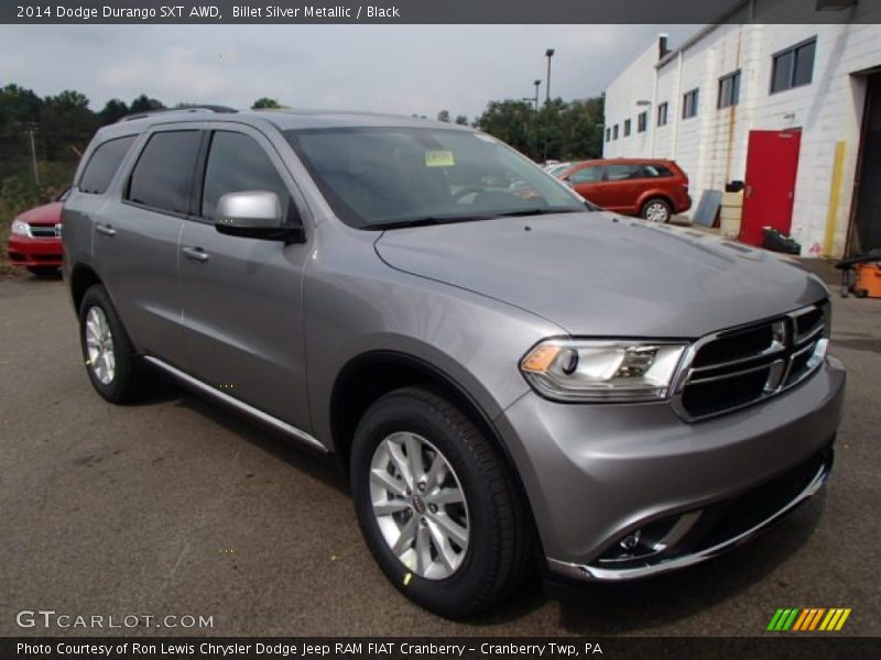 Billet Silver Metallic / Black 2014 Dodge Durango SXT AWD