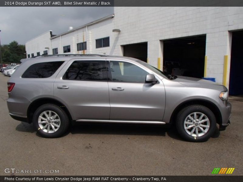 Billet Silver Metallic / Black 2014 Dodge Durango SXT AWD