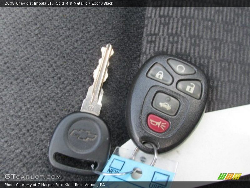 Gold Mist Metallic / Ebony Black 2008 Chevrolet Impala LT