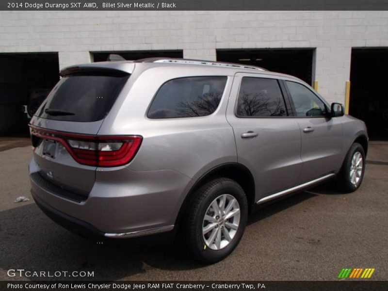 Billet Silver Metallic / Black 2014 Dodge Durango SXT AWD