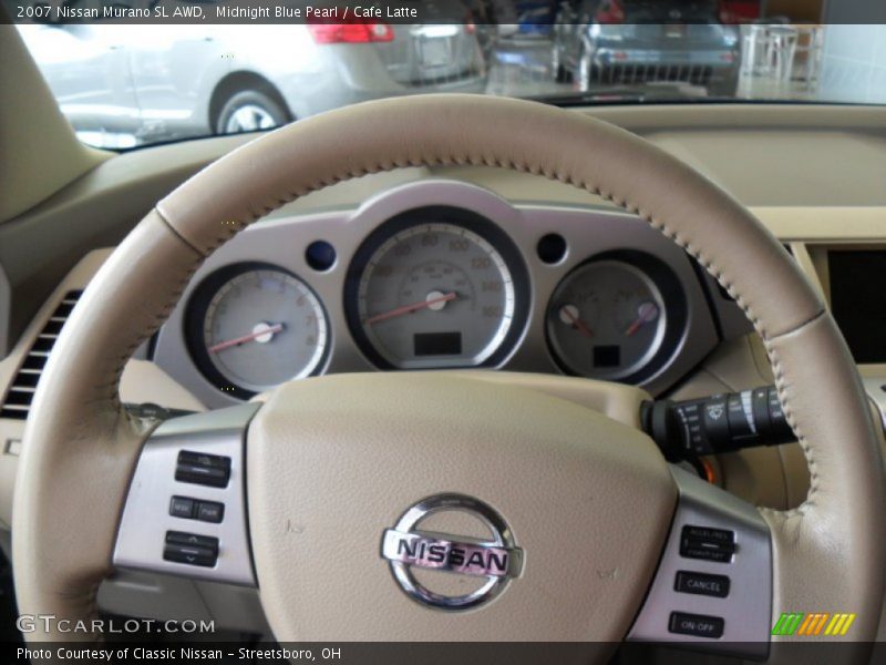 Midnight Blue Pearl / Cafe Latte 2007 Nissan Murano SL AWD