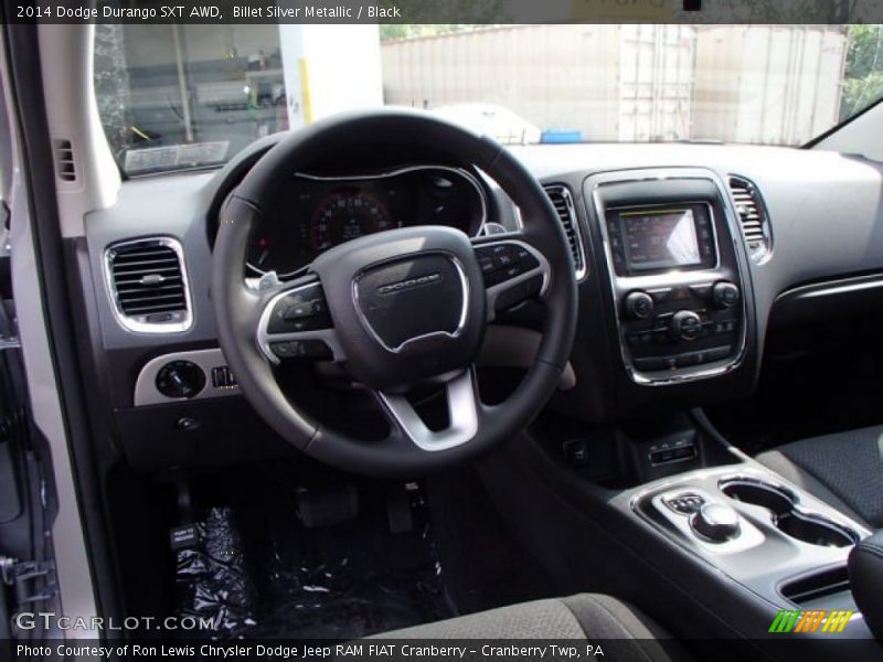 Billet Silver Metallic / Black 2014 Dodge Durango SXT AWD