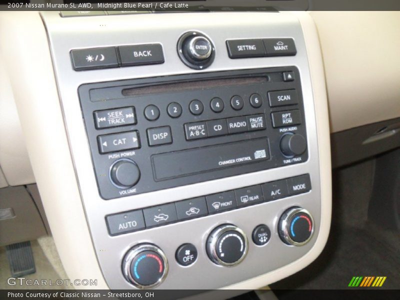 Midnight Blue Pearl / Cafe Latte 2007 Nissan Murano SL AWD