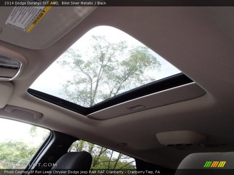 Billet Silver Metallic / Black 2014 Dodge Durango SXT AWD