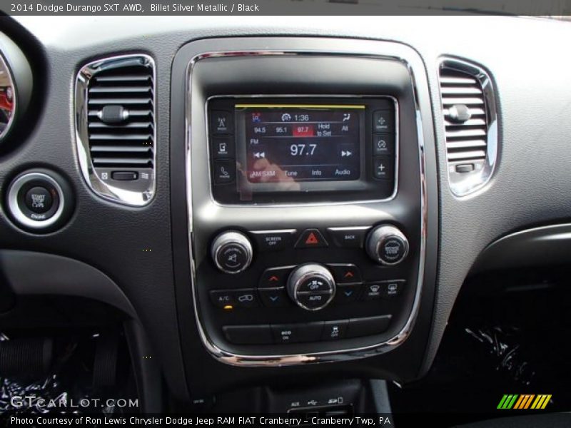 Billet Silver Metallic / Black 2014 Dodge Durango SXT AWD