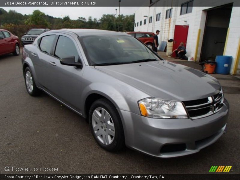Billet Silver Metallic / Black 2014 Dodge Avenger SE